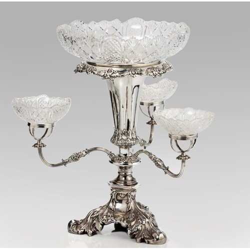 1126 - AN OLD SHEFFIELD ELECTROPLATED EPERGNE