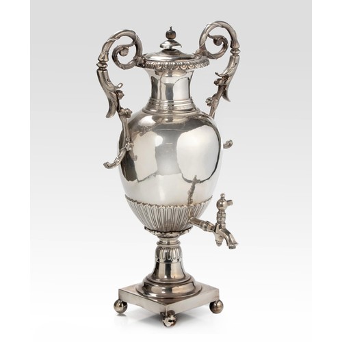 1134 - A REGENCY STYLE  ELECTROPLATED COFFEE URN