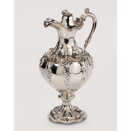 1028 - A VICTORIAN SILVER WATER JUG, JOSEPH ANGELL I AND JOSEPH ANGELL II, LONDON, 1840