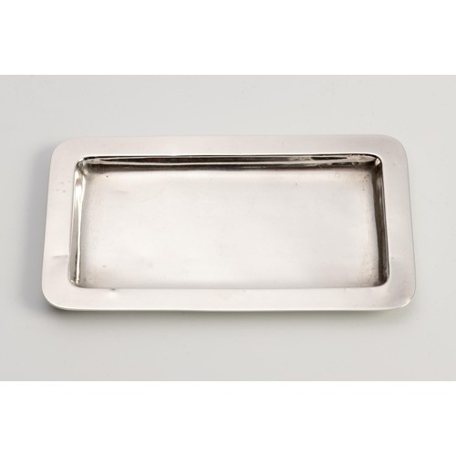 1075 - A GEORGE V SILVER PINS TRAY, HENRY MATTHEWS, BIRMINGHAM, 1915