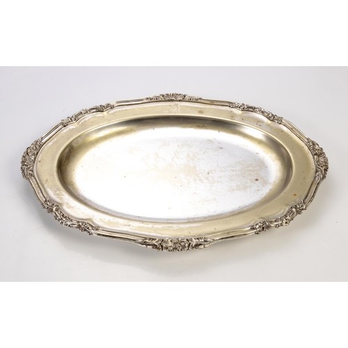 1129 - AN OLD SHEFFIELD ELECTROPLATED TRAY