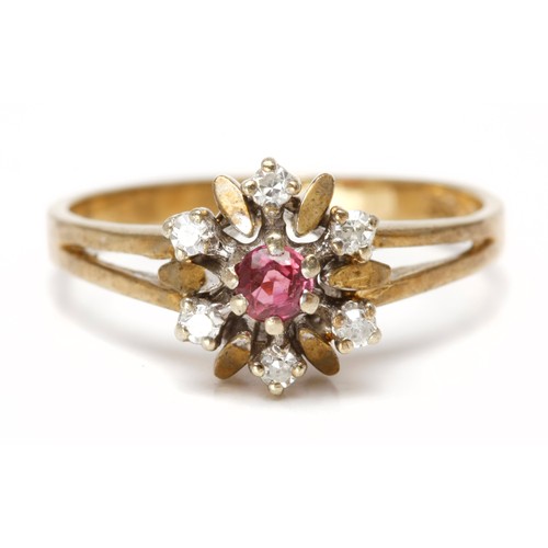 142 - A DIAMOND DRESS RING