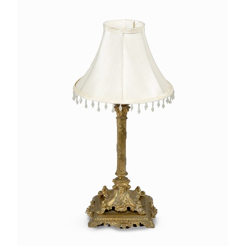 962 - A BRASS TABLE LAMP, MODERN