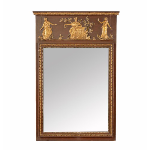 343 - A LOUISE XVI STYLE WALL MIRROR