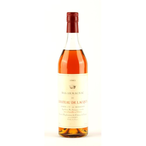 347 - A BOTTLE OF CHATEAU DE LACQUY ARMAGNAC COMTE J DE BOISSESON 1985