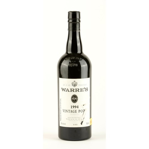 452 - A BOTTLE OF WARRES PORT VINTAGE 1994