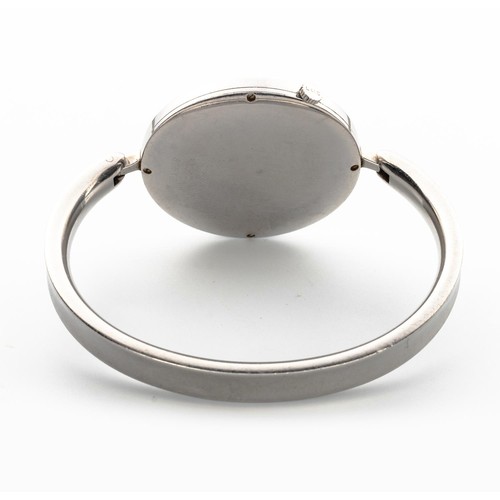 176 - A STAINLESS-STEEL BANGLE WRISTWATCH, DESIGNED BY VIVIANNA TORUN BÜLOW-HÜBE FOR GEORG JENSEN