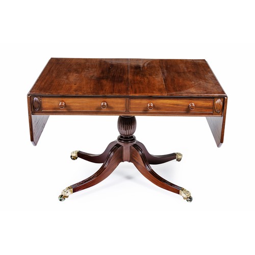 82 - A WILLIAM IV MAHOGANY SOFA TABLE