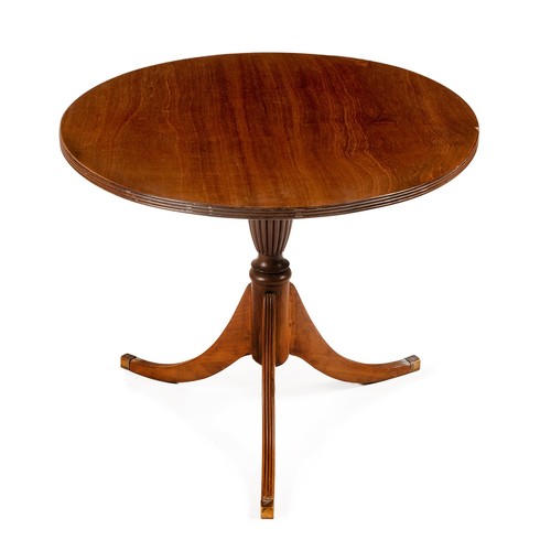 128 - A MAHOGANY TRIPOD SIDE TABLE, MODERN