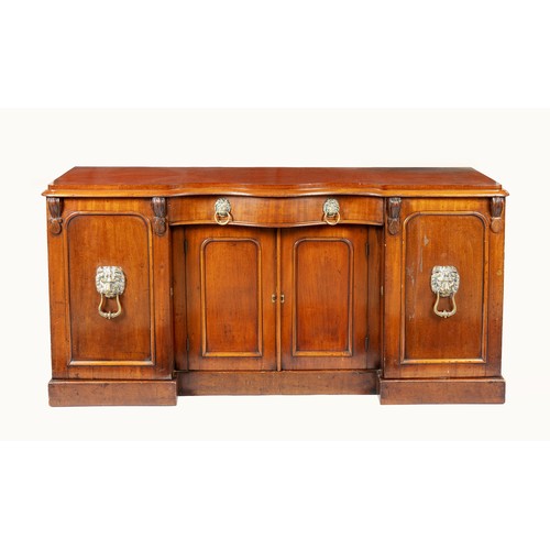 108 - A VICTORIAN MAHOGANY SIDEBOARD