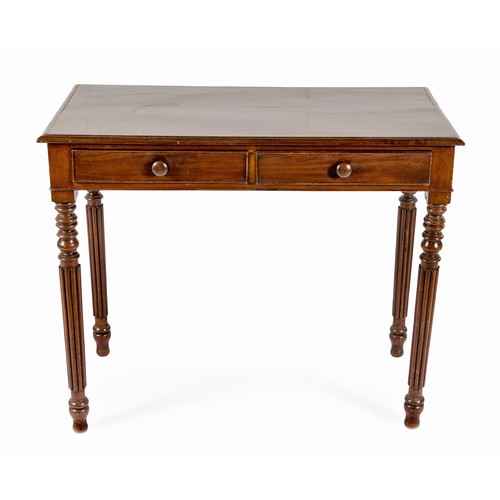 78 - A WILLIAM IV STYLE MAHOGANY WRITING TABLE