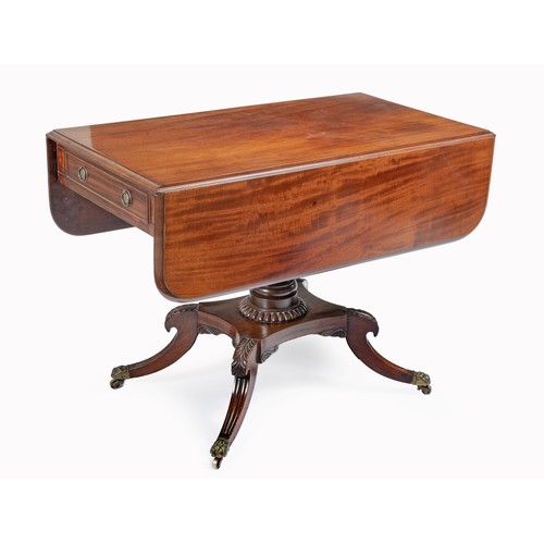 328 - A REGENCY MAHOGANY PEMBROKE TABLE