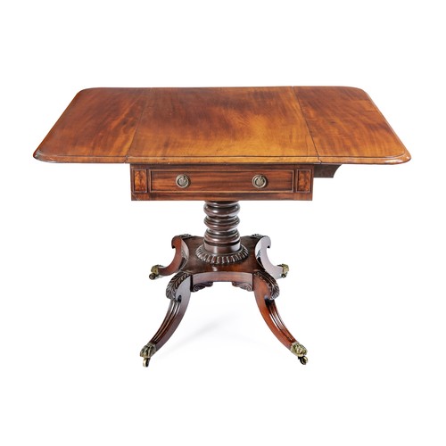 328 - A REGENCY MAHOGANY PEMBROKE TABLE