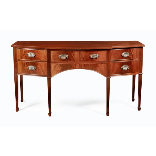 52 - A GEORGE III STYLE MAHOGANY SIDEBOARD