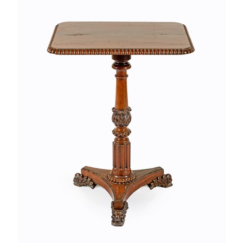 81 - A WILIAM IV MAHOGANY SIDE TABLE