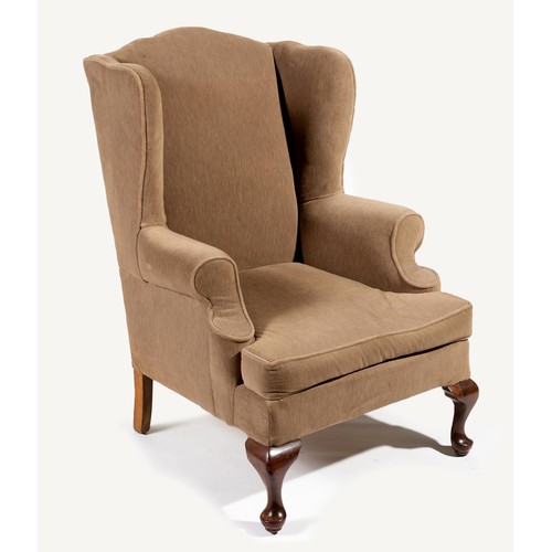 123 - A WINGBACK ARMCHAIR