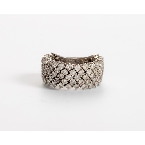 538 - A DIAMOND FLEXIBLE RING