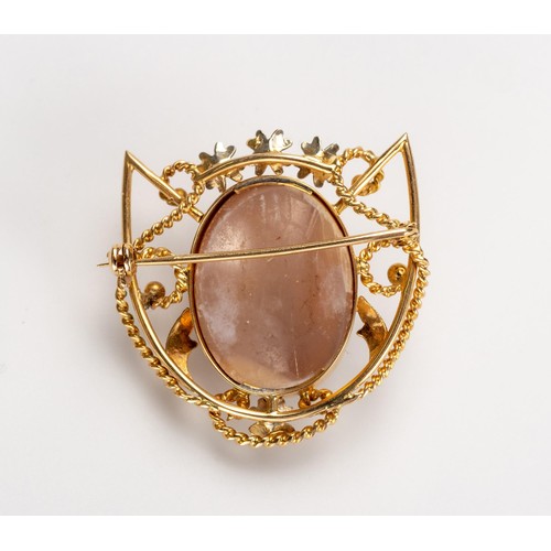 541 - A CAMEO BROOCH