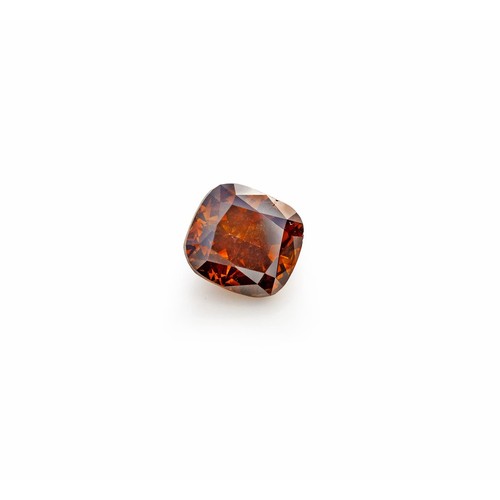 605 - A CERTIFIED 1.51CTS FANCY DARK BROWN DIAMOND, UNMOUNTED