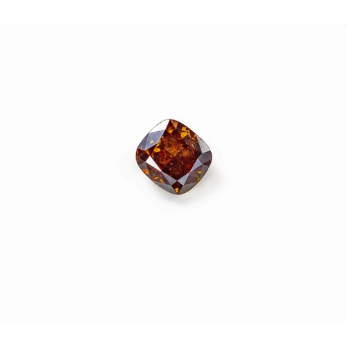 605 - A CERTIFIED 1.51CTS FANCY DARK BROWN DIAMOND, UNMOUNTED