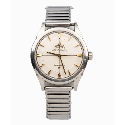 181 - A STAINLESS-STEEL WRISTWATCH, OMEGA CONSTELLATION