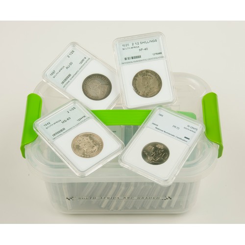 63 - A COLLECTION OF SOUTH AFRICAN  RAND COINS