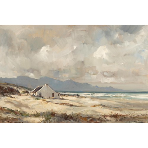 643 - Don (Donald James) Madge (South African 1920 - 1997) COTTAGE BETWEEN SAND DUNES