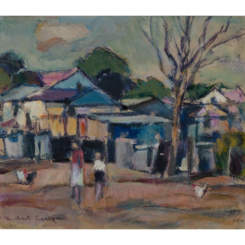 649 - Herbert Coetzee (South African 1921 - 2008) TOWN SCENE