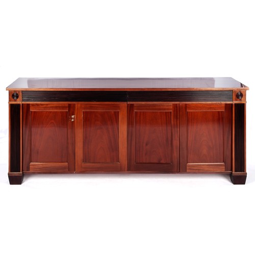 572 - A MAHOGANY SIDEBOARD, MODERN