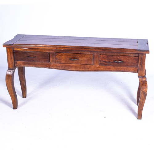 777 - A STAINED PINE SIDE TABLE, 20TH CENTURY