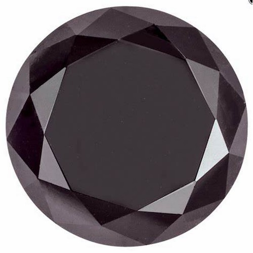 1108 - A ROUND BRILLIANT CUT BLACK DIAMOND, 16.81 CARATS