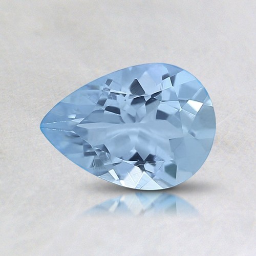 1107 - A TEARDROP BRILLIANT CUT AQUAMARINE, 10.04 CARATS