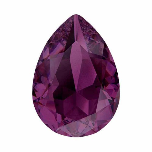 1105 - A TEARDROP BRILLIANT CUT AMETHYST, 21.74 CARATS