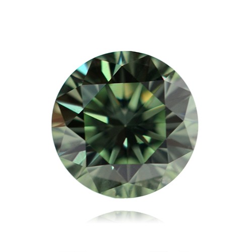 1115 - A ROUND BRILLIANT CUT GREENISH BLUISH DIAMOND, 1.00 CARATS