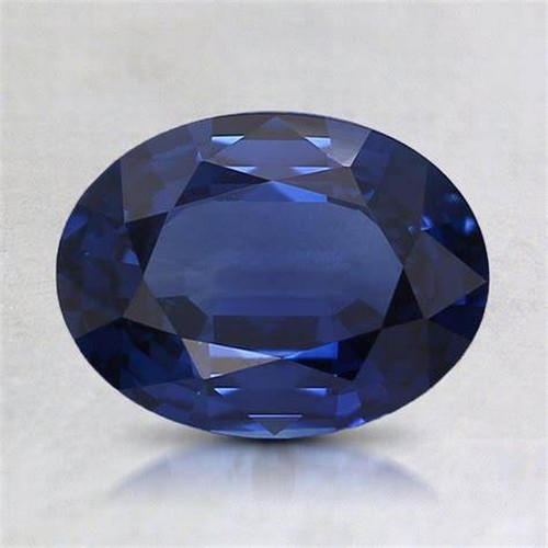 1123 - AN OVAL BRILLIANT CUT SAPPHIRE, 3.12 CARATS