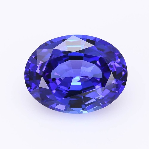 1124 - A OVAL CUT TANZANITE, 1.56 CARATS