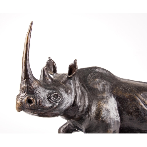 885 - Brandon Borgelt (South African 1966 - ) BLACK RHINO