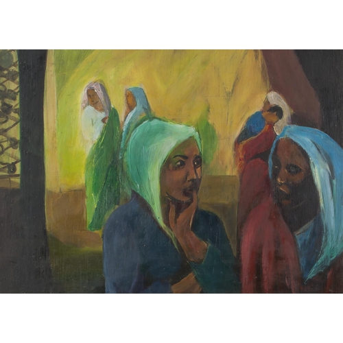 694 - Kenneth Baker (South African 1931 - 1995) MALAY WOMEN IN TRADITIONAL DRESS