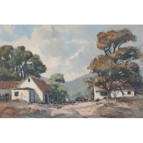 611 - Anton Benzon (South African 1944 - ) WHITE FARM HOUSES