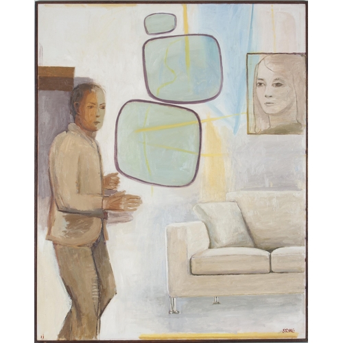 866 - Simon Stone (South African 1952 - ) IN THE LIVING ROOM