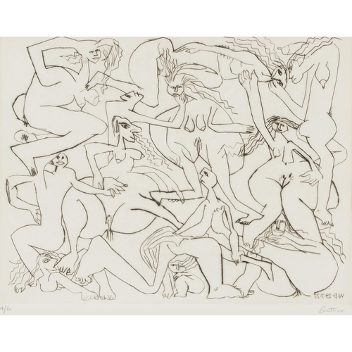 823 - Walter Whall Battiss (South African 1906 - 1982) ORGY