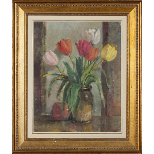 846 - Terence John McCaw (South African 1913 - 1978) VASE OF TULIPS