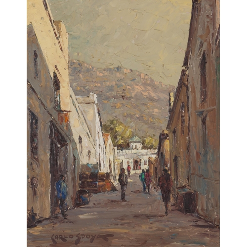 671 - Carlo Sdoya (South African 1914 - 1996) TOWN SCENE