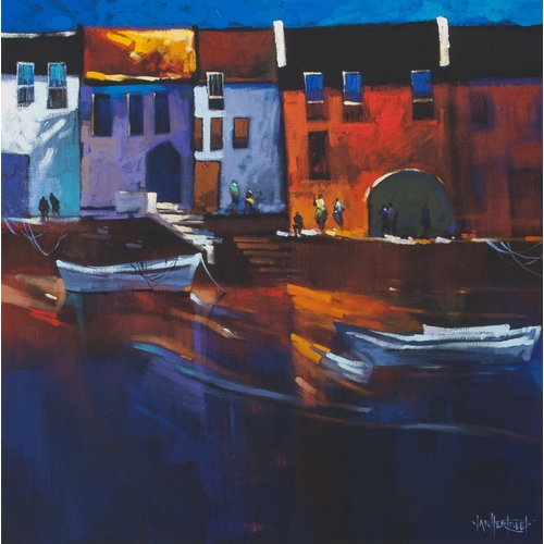 658 - Ian Hertslet (South African 20th Century) COASTAL VILLAGE