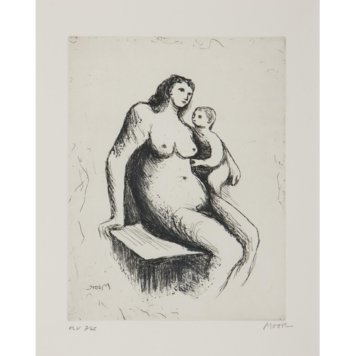 862 - Henry Moore (British 1898 - 1986) MOTHER AND CHILD V