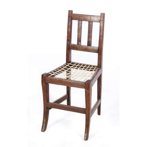 747 - A CAPE STINKWOOD SIDE CHAIR, 19TH CENTURY