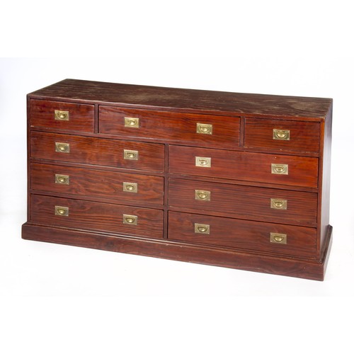 562 - A MAHOGANY CHEST-OF-DRAWERS, 20TH CENTURY