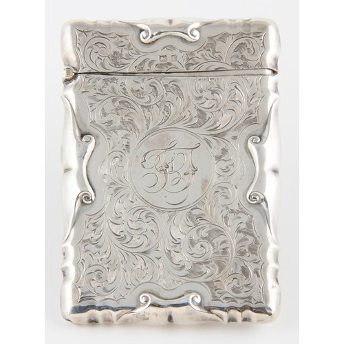 129 - RECTANGULAR SILVER CARD CASE