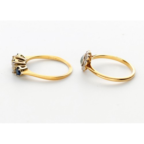 1061 - TWO GEM-SET RINGS