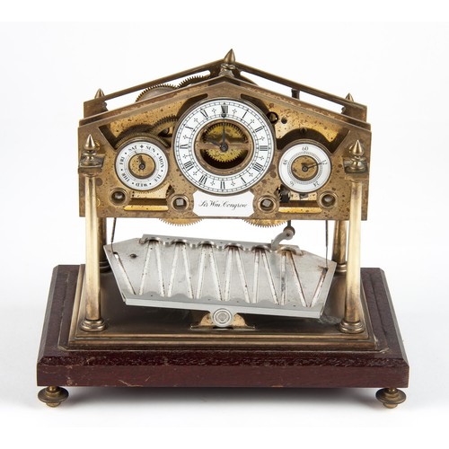 466 - A SIR WILLIAM CONGREVE ROLLING BALL CLOCK